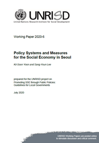 Policy Systems and Measures for the Social Economy in Seoul